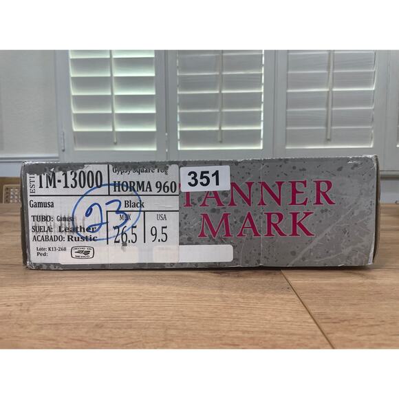 Tanner Mark Women's Horma 960 Western Boots Brown Leather Blunt Toe Size 8 NIB - Picture 13 of 16